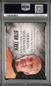 2016 Star Trek TOS 50th Anniv Silver Autograph Morgan Woodward LE Auto PSA 10